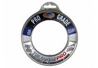 Tsunami Pro Grade Fluorocarbon Leader Line Clear